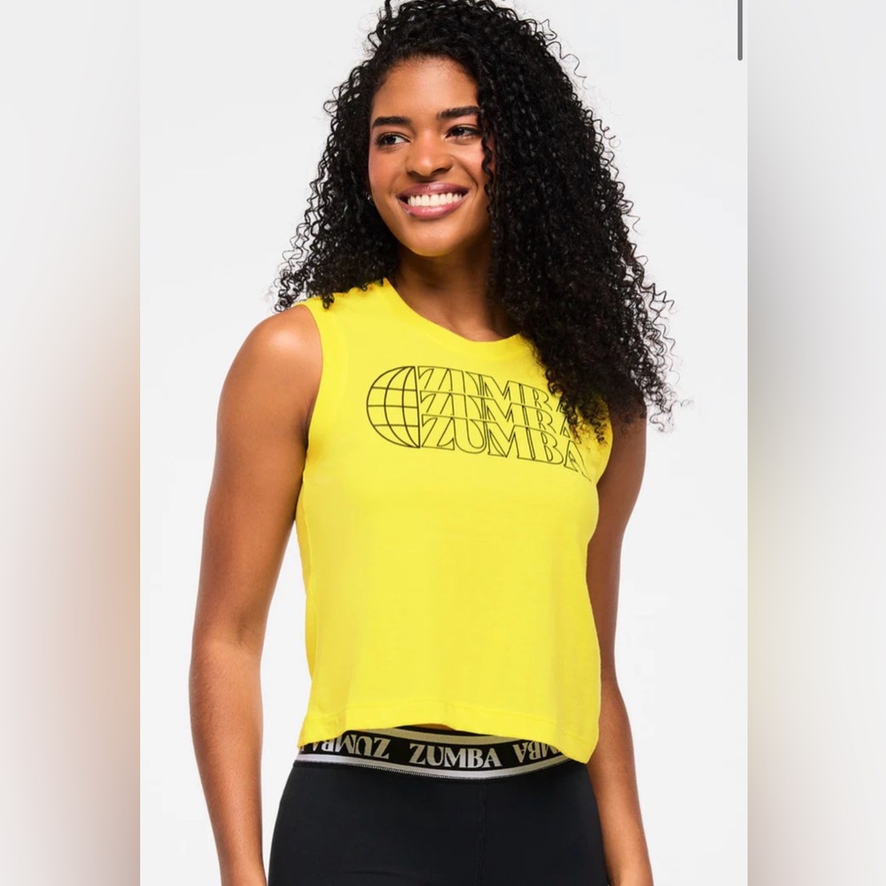 Zumba Haus Bright Yellow Muscle Tee